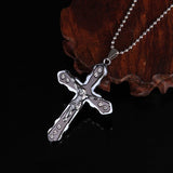 NEWEST Men's Gold Plated Cross Pendant Necklace Men's Faith Jewelry