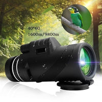 Super High Power 40X60 Portable HD Monocular Telescope Binoculars Outdoor Necessary