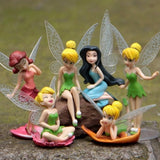 6pcsSet DIY Miniature Flying Flower Fairy Garden Landscaping Home Decoration