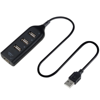 USB 2.0 Hi-Speed 4-Port Splitter Hub Adapter For PC Computer