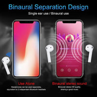 Upgraded Version I9XS MAX Wireless Bluetooth Earphone Bluetooth 5.0 Built-in Microphone Noise Reduction HD Stereo White Earbuds