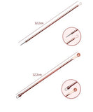 4PCS Blackhead Extractor De Cravo Rose Gold Black Dots Cleaner Acne Blemish Remover Needles Set Black Spots Pore Cleanser Tool