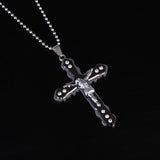 NEWEST Men's Gold Plated Cross Pendant Necklace Men's Faith Jewelry