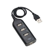 USB 2.0 Hi-Speed 4-Port Splitter Hub Adapter For PC Computer