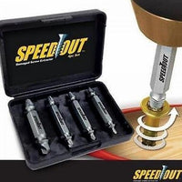 4 Pcs Broken Bolt and Damaged Screw Extractor 4 Piece Kit Comes with Case-Removes All Kinds of Screws and Bolts