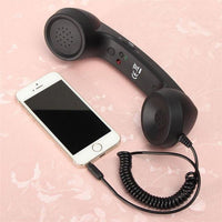 Telephone Receivers Handset Earphone Retro Telephones Receiver For 3.5mm Interface Cellphones