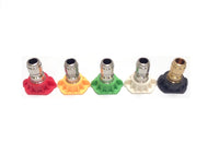 Pressure Washer Spray Nozzle 5 Pack Tip Set Variety Degrees 1/4" US STOCK