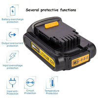 For DEWALT DCB207 20V 20 Volt Max Lithium-Ion 2.0Ah Compact Battery Pack DCB203