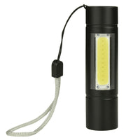 XANES 1518 XPE+COB 2Lights 1000Lumens 3Modes USB Rechargeable Brightness EDC LED Flashlight Suit