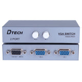 DTECH 2 Port VGA Switch Box SVGA Monitor Video Selector 2 in 1 out for PC TV