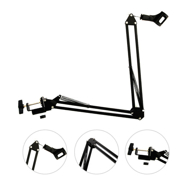 New Mic Microphone Suspension Boom Scissor Arm Stand Holder for Studio Broadcast