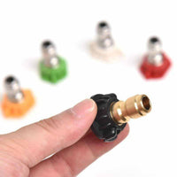 Pressure Washer Spray Nozzle 5 Pack Tip Set Variety Degrees 1/4" US STOCK