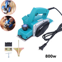 Electric Wood Planer Door Plane Hand Held Woodworking Power Surface 1000W